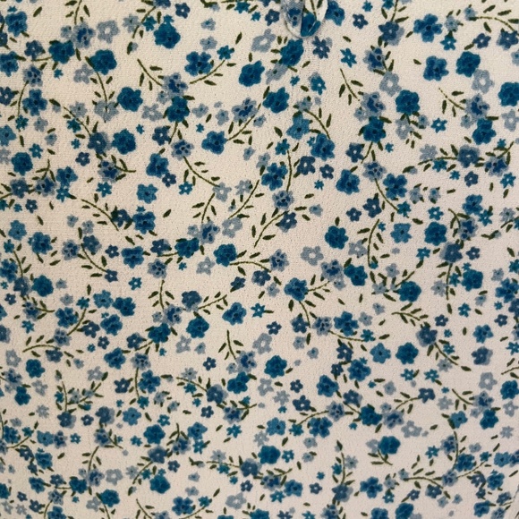 Marks And Spencer X Ghost Ditsy Floral Puff Sleeve Midi Tea Dress UK14/US10 - Picture 8 of 14